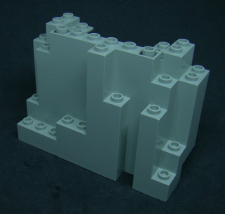 Lego skála 4 x 10 x 6 tmavě šedá - dark bluish gray